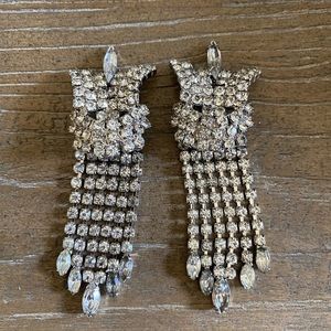 Carnegie Crystal costume earrings